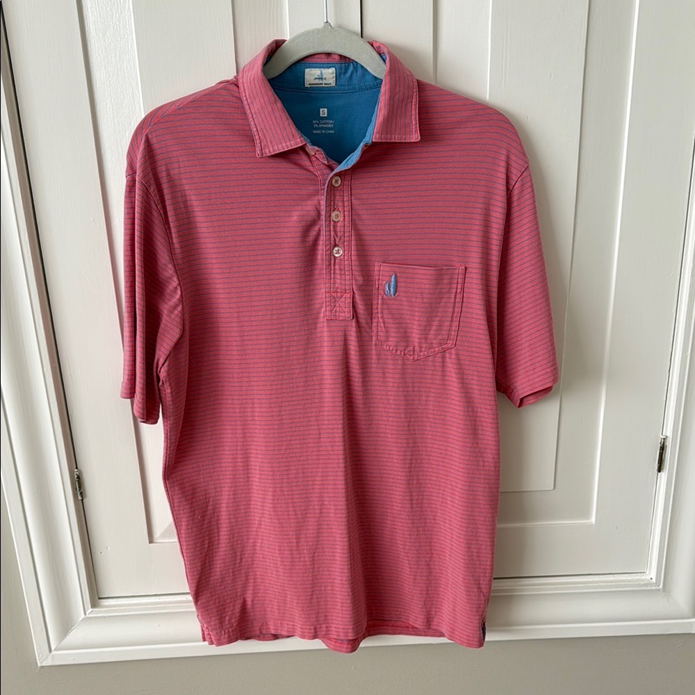 johnnie-O Pink Polo Shirt Classic Casual Design